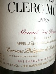 Chateau Clerc Milon 2021 EMPTY 1.5 Liter