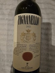 Tignanello Antinori Wine. EMPTY BOTTLE 2021 Vintage. Red Wine Antinori Tuscany