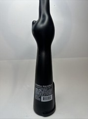 Happy Cat Frosted Opaque Black Moselland Rheinhessen Riesling Glass Bottle