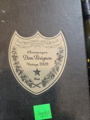 Empty Vintage 2009 Dom Perignon Champagne Bottle & Box Moet et Chandon a Epernay