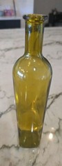 Green Glass Olive Oil Bottle 750mL Sold Empty 12-1/4&Prime; Tall