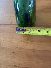Vintage Empty Bocksbeutel Green Wine Bottle 750ml Display Bud Vase 8.5&Prime;!