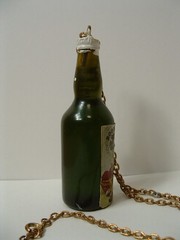 Vintage Boone&rsquo;s Farm Apple Wine Bottle Advertising Chain Necklace