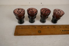 Vintage Set of 4 Gorgeous Purple Chinese Mijiu or Rice Wine Cups