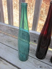Antique Long Neck Wine Bottle Lot, Tall Hock- Gorgeous Set with a Story