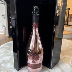 EMPTY ACE OF SPADES ROSE(ARMAND DE BRIGNAC)750ML EMPTY CHAMPAGNE BOTTLE WITH BOX