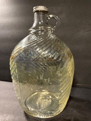 Vintage Italian Swiss Colony California 1950&rsquo;s Glass Gallon Wine Bottle Empty