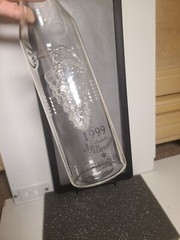 Vtg Collezione Millennio Alexander Society Hand Blown Glass 1999 Wine Bottle #3