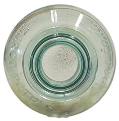 Vintage Marca Petri Pastoso Aqua-Green Wine Bottle