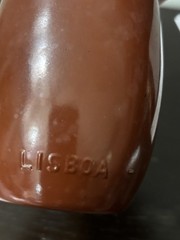Vintage Bottle J.M. da Fonseca Lisboa Lancers SUCRS Brown glass 12oz 1960&rsquo;s