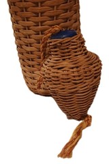 BasketWrapped WineBottle, Demijohn, Mid Century. FreeWickerSachet Incl.