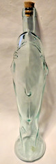Vintage Shark Bottle Made in Italy Aqua 750 ml 15&Prime; 1979 No Chips Wine Antique B2