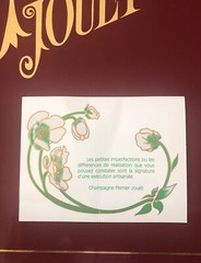 1988 Perrier Jouet Box Gift Set W/ Empty Bottle + Cork, 4 Flutes, Handcrafted