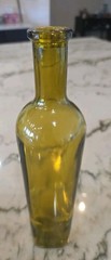Green Glass Olive Oil Bottle 750mL Sold Empty 12-1/4&Prime; Tall
