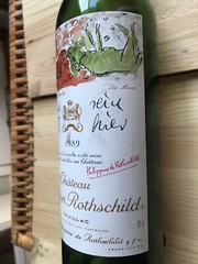 Chateau Mouton Rothschild 1989, Pauillac, Bordeaux Bouteille Vide With Cork