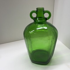 USA Green Jug Glass One Gallon Bottle Wine PAT 94413 Ohio 1935 Vintage Beautiful