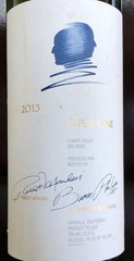 Opus One 2013 Napa Valley Red Wine Empty Bottle