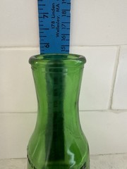 Vintage M LAMONT VINEYARDS 2/5 Pint Green Glass Empty Wine Cruet Bottle