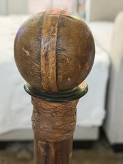 Italian 1920’s Leather Wine Decanter Server Hand Made Rare Find🦄