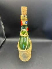 Bolla 1977 Pint Dry White Wine Empty Bottle Cork Fiasco Wrap Soave Verona Italy