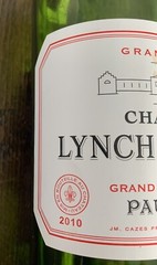 Chateau Lynch Bages Wine Bottle EMPTY 2010 Pauillac France Collectible 750 ML