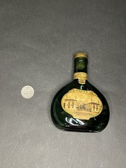 Vintage Empty Green Glass Mateus Rose Wine Bottle 6.1 fl. oz. Frontier Airlines.