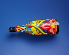 Italian Terracotta Judeka Wine Bottle, Made In Sicily designed by Mario Milazzo