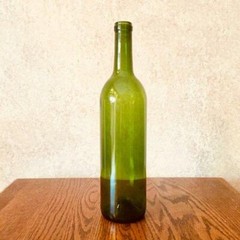 Empty Green Wine Bottle (2 Pack)