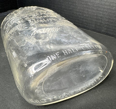 Empty Vintage FAIRVIEW WINE of MAINE Clear Glass Bottle 1/2 Gallon Jug Grapes