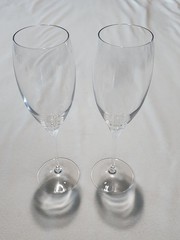 Dom Perignon Champagne 9.5&Prime; Glasses Set Of 2 NICE MUST SEE