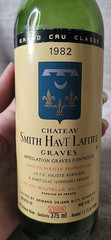 Chateau Smith Havt Lafitte Graves 1982 Red Bordeaux Wine 375ml EMPTY Bottle Cork