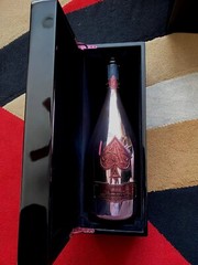 1.5L MAGNUM ROSE (ACE OF SPADES) EMPTY BOTTLE WITH BOX AND SLEEVE