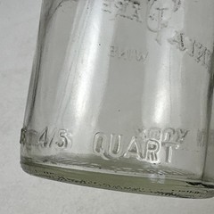 Vintage Garrett & Co Virginia Dare Wine Bottle 4/5 Quart New York Embossed 12”