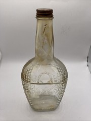 Vintage Bardenheier’s Embossed Clear Glass Bottle 4/5 Quart