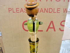 Antique italian wine cork carving Optician Optometrist #1 nice!