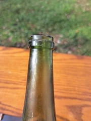 Antique Dark Green Wine Bottle 11½ Tall