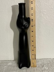 Black Cat Wine Bottle Vase Empty 13 Inches Tall 2011 Mosel Riesling Germany