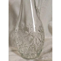 Vintage Morgan David 13in Clear Glass Wine Decanter Genie Bottle