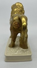 Barsottini Porcelain Wine Bottle Lion w/Cork Excellent Condition