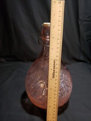 Vintage Casadis Milano Pink Jus De Fruits Pink Glass Jug Bottle Decanter 2L