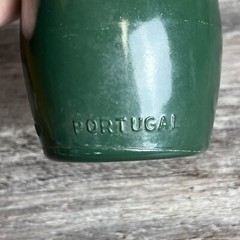 Vintage J M Da Fonseca Azeitao Green Painted Glass Bottle