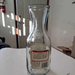 vintage Embossed Paul Mason Since 1852 Glass Wine Bottle 1 L Jar