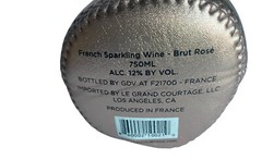 Le Grand COURTAGE FRANCE Wine 750ml holder sleeve / jacket pink shiny NEW !