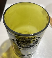 Upcycled Drinking Glass made from Cut Wine Bottle – Home Bar/Man Cave