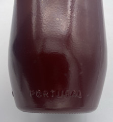 Vintage Lancers J.M. Da Fonseca Portugal 9&Prime; Glass Brown Painted Wine Bottle