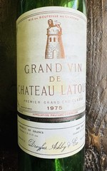 Chateau Latour Wine Bottle EMPTY 1975 France Grand Vin France Collectible 750ml