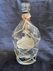 Vintage Lagosta Rose Wine Bottle Portugal Raffia Net Real Vinicola