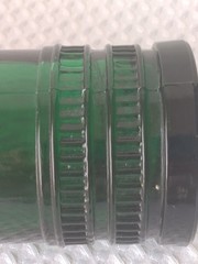 Vintage Decorative Wine Bottle Made in Spain-Raised Design T/Green 12.25&prime; H