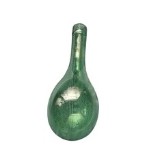 Vintage Round Bottom wine Bottle Blue Glass 7 Inch Glass Bottle