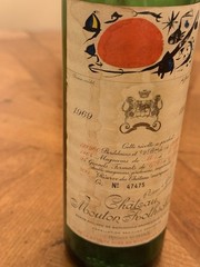 Chateau Mouton Rothschild Empty 750ML Bottle 1969